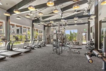 24-Hour cardio and strength training fitness center with yoga studio